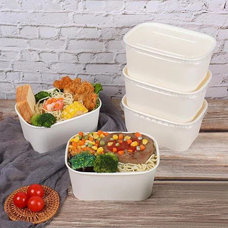 White Salad Bowl Kraft